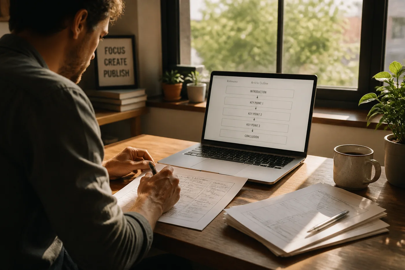 Content planned around what buyers actually search